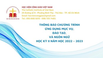Học viện Công giáo Việt Nam – Thông báo