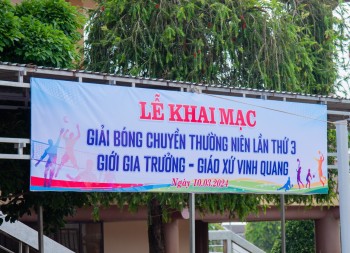 GX Vinh Quang -Khai mạc Giải Bóng chuyền