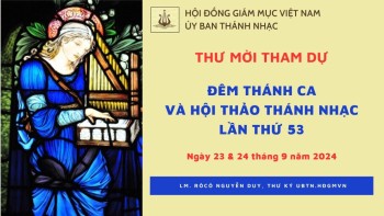 Thư mời tham dự đêm thánh nhạc lần thứ 53