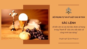 Sắc lệnh về Bản Văn và các Bài đọc được sử dụng trong Thánh Lễ.