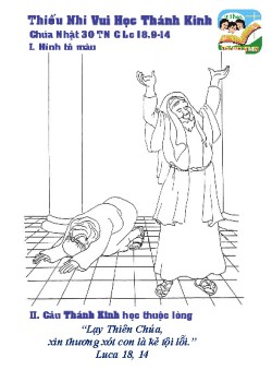 Thiếu Nhi VHTK CN 30 TN C - Hình tô màu