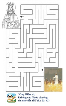 Vui Học Thánh Kinh Mê Cung CN 34 TN C-Lễ Chúa Kitô, Vua Vũ Trụ