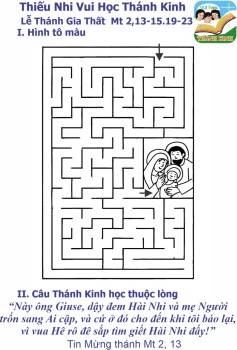 VHTK Mê Cung Lễ Thánh Gia Thất