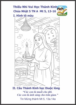 Thiếu Nhi VHTK - CN5TNA - Hình tô màu
