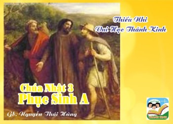 ​​​​​​​Thiếu Nhi VHTK Chúa Nhật 3 Phục Sinh A