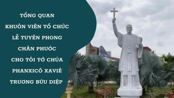 Khuôn viên tổ chức lễ Tuyên phong Chân phước.