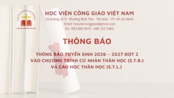Thông Báo của Học viện Công giáo Việt Nam
