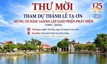 Thư mời tham dự Thánh lễ tạ ơn thành lập GP Phát Diệm