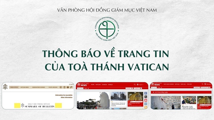 Thông Báo về trang tin của Tòa Thánh Vatican