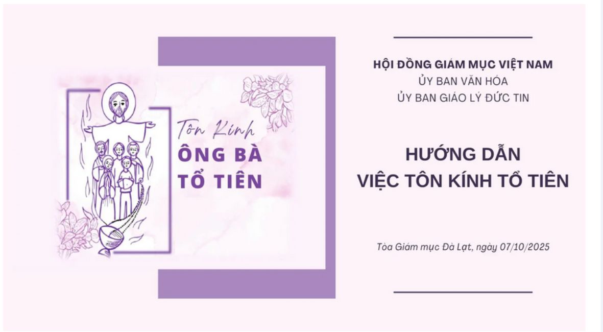Hướng dẫn việc Tôn kính Tổ tiên
